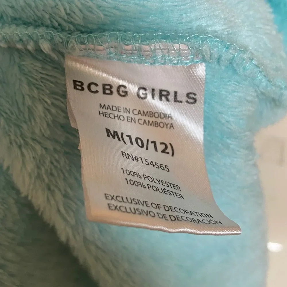 BCBG GIRLS Kids Unicorn Hoodie - Turquoise Size M (10-12)
